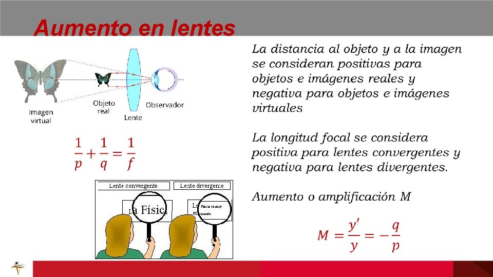 Aumento en lentes 