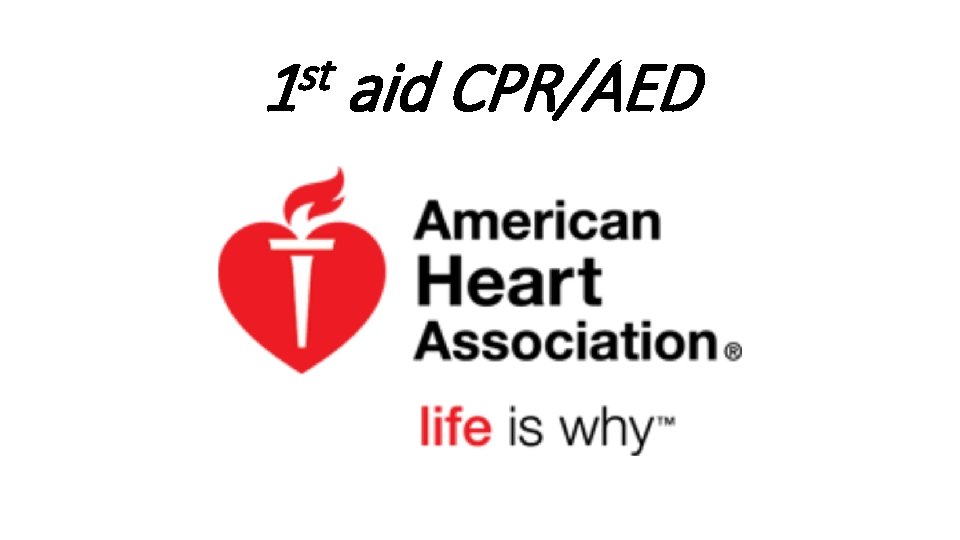 st 1 aid CPR/AED 