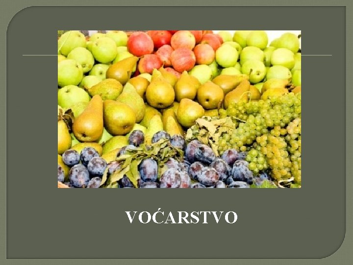 VOĆARSTVO 
