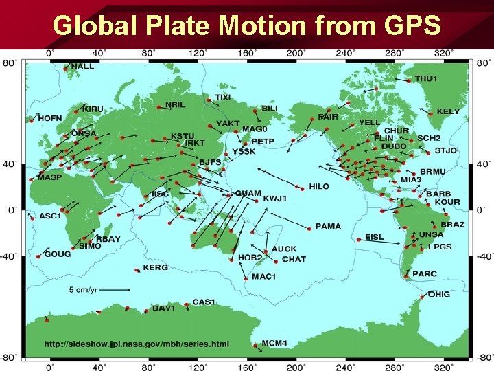 Global Plate Motion from GPS 