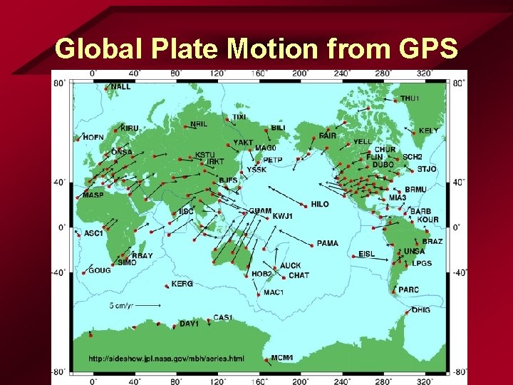 Global Plate Motion from GPS 