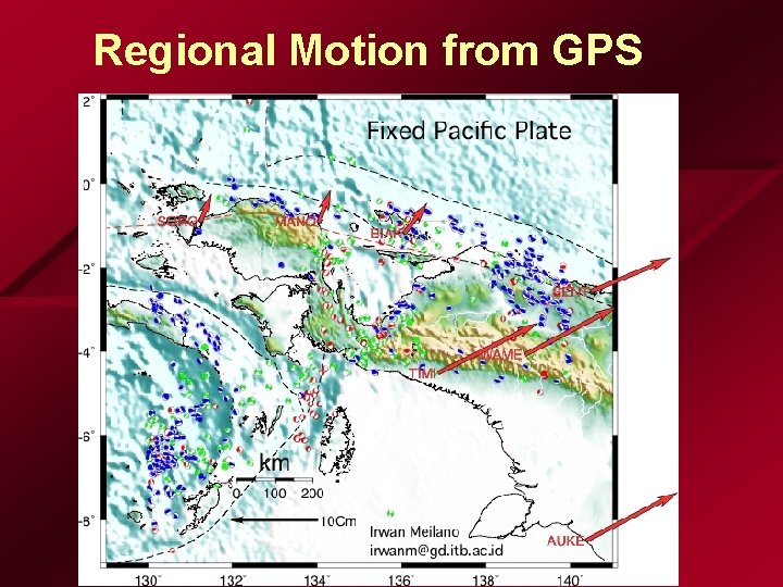 Regional Motion from GPS 