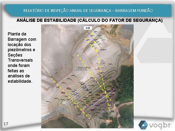 RELATÓRIO DE INSPEÇÃO ANUAL DE SEGURANÇA – BARRAGEM FUNDÃO ANÁLISE DE ESTABILIDADE (CÁLCULO DO