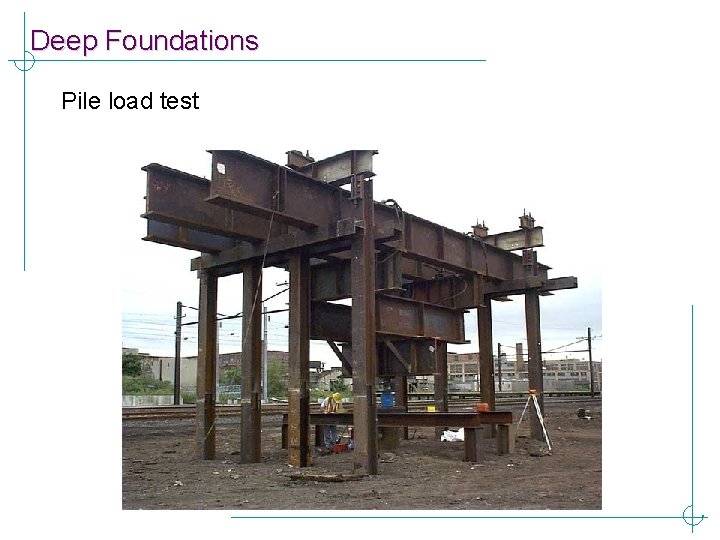 Deep Foundations Pile load test 