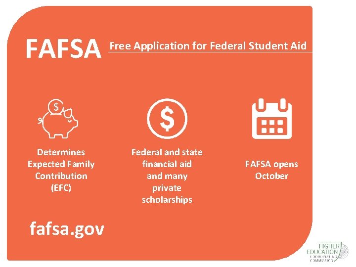 FAFSA Determines Expected Family Contribution (EFC) fafsa. gov Free Application for Federal Student Aid
