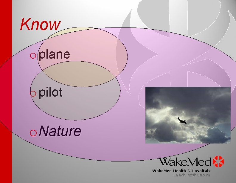 Know o plane o pilot o. Nature Wake. Med Health & Hospitals Raleigh, North