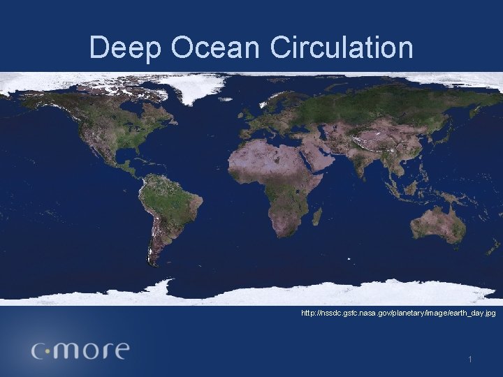 Deep Ocean Circulation http: //nssdc. gsfc. nasa. gov/planetary/image/earth_day. jpg 1 