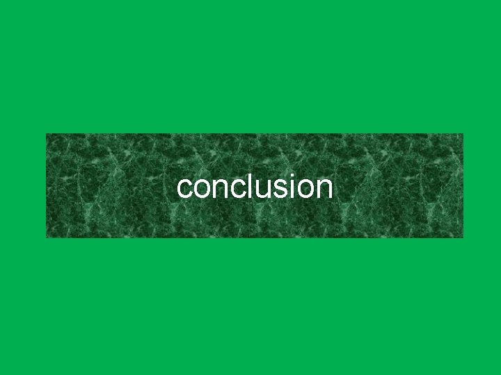 conclusion 