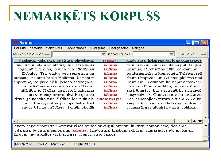 Latvieu valodas korpusa koncepcija Everita Andronova LU Matemtikas