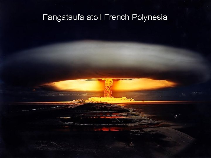 Fangataufa atoll French Polynesia Fangataufa atoll French Polynesia