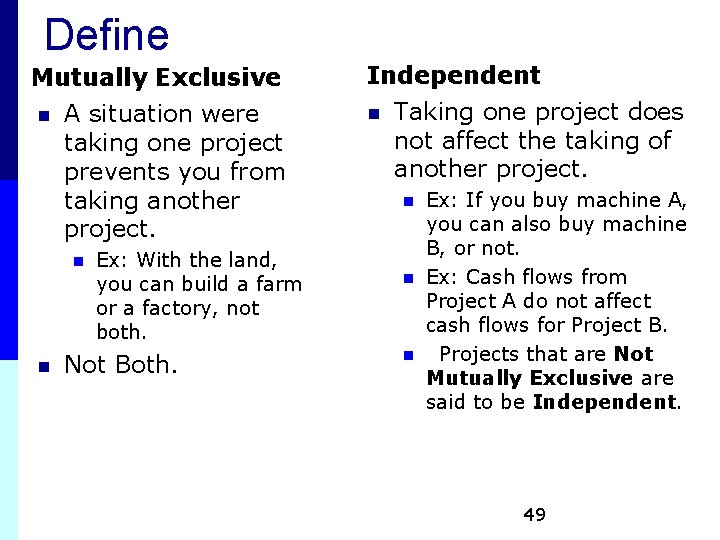 Present Value And Other Investment Criteria Chapter Present Value And Other Investment Criteria Chapter