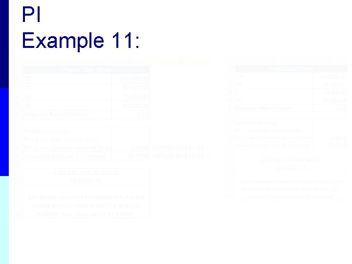 PI Example 11: PI Example 11: