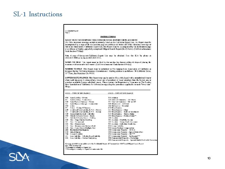 SL-1 Instructions 10 