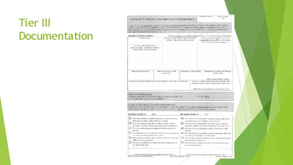 Tier III Documentation 