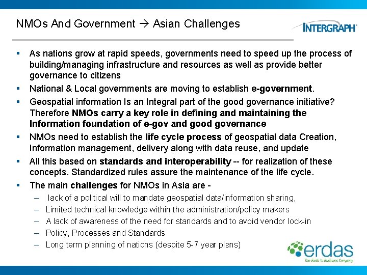 NMOs And Government Asian Challenges § § § As nations grow at rapid speeds,