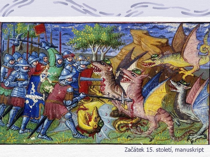 Začátek 15. století, manuskript Začátek 15. století, manuskript