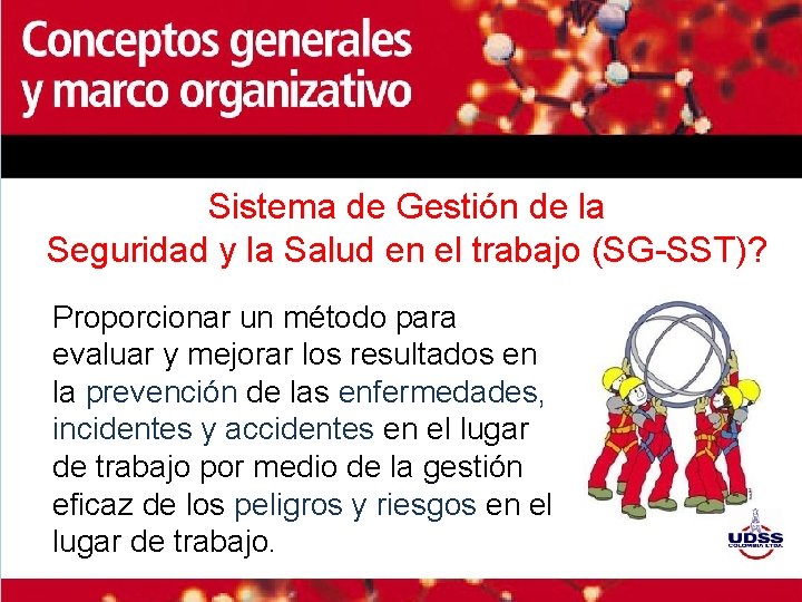 Sistema de Gestión de la Seguridad y la Salud en el trabajo (SG-SST)? Proporcionar