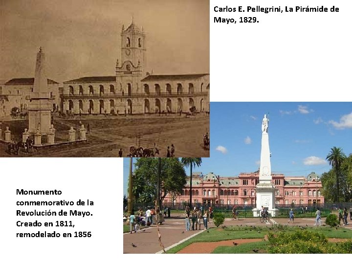 Carlos E. Pellegrini, La Pirámide de Mayo, 1829. Monumento conmemorativo de la Revolución de
