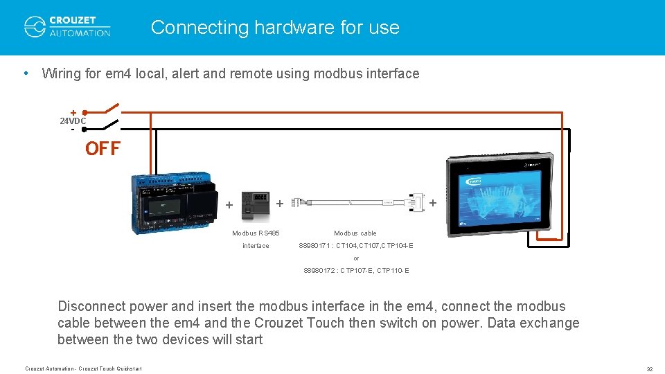 Connecting hardware for use • Wiring for em 4 local, alert and remote using Connecting hardware for use • Wiring for em 4 local, alert and remote using