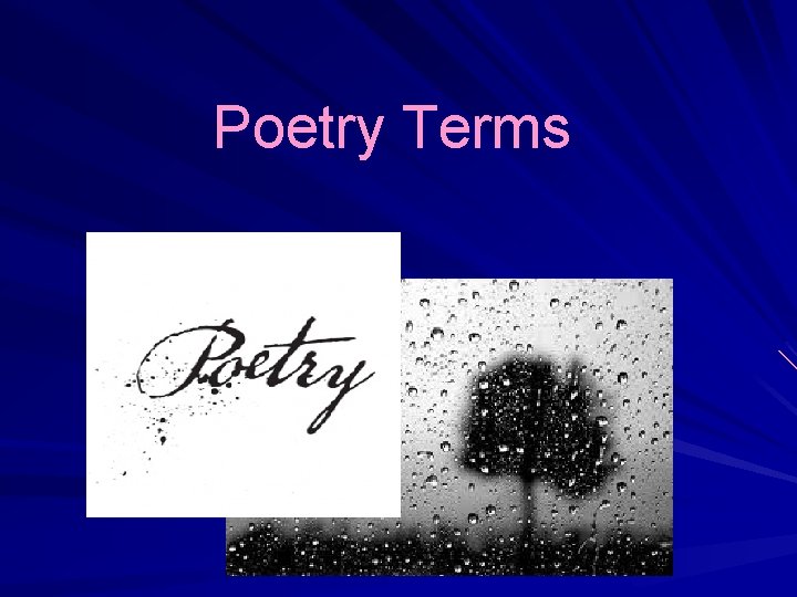 Poetry Terms 