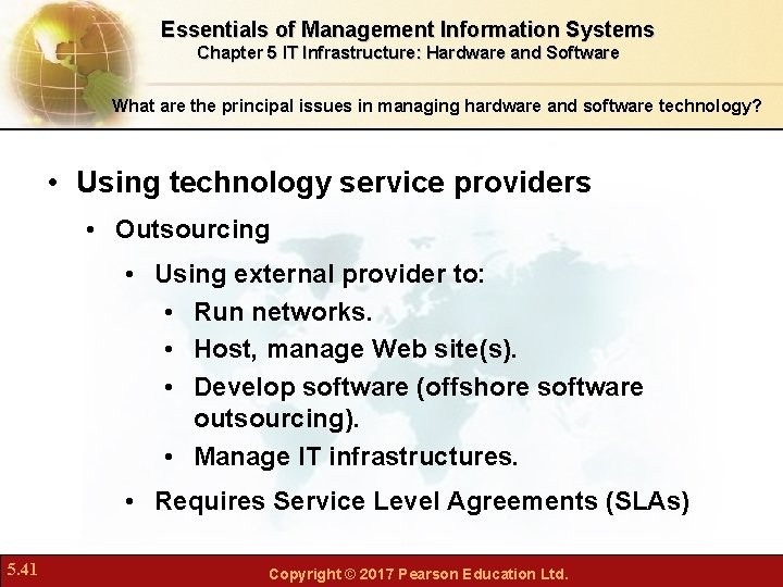 Essentials of Management Information Systems Chapter 5 IT Infrastructure: Hardware and Software What are