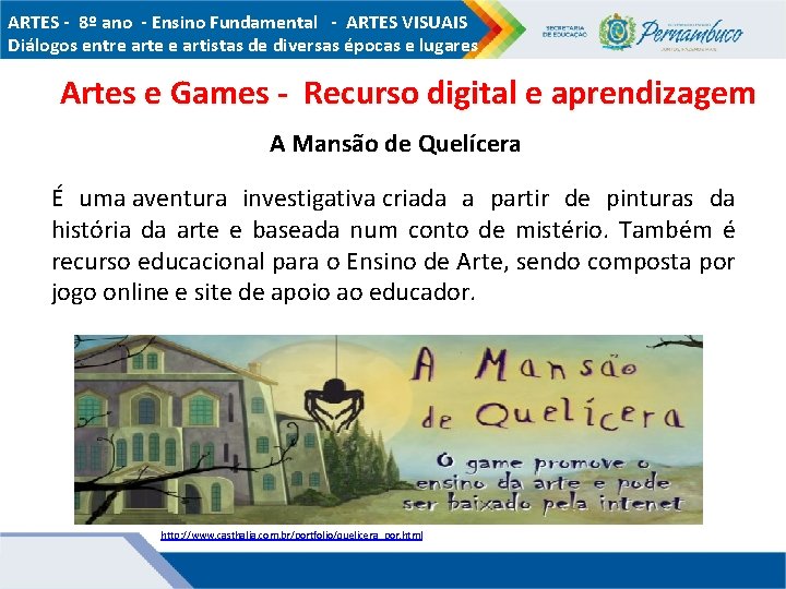 ARTES - 8º ano - Ensino Fundamental - ARTES VISUAIS Diálogos entre arte e