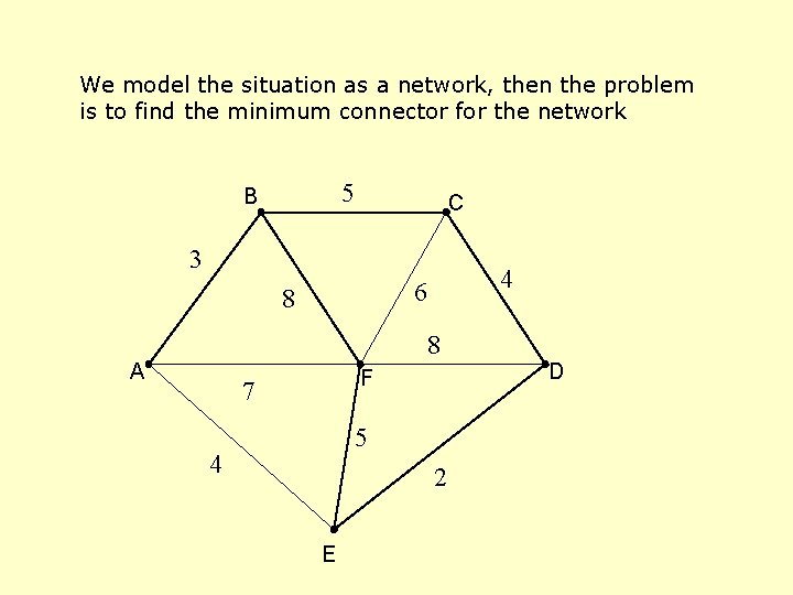 We model the situation as a network, then the problem is to find the