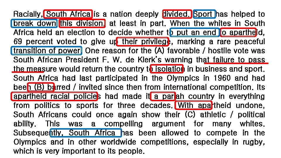 Racially, South Africa is a nation deeply divided. Sport has helped to break down