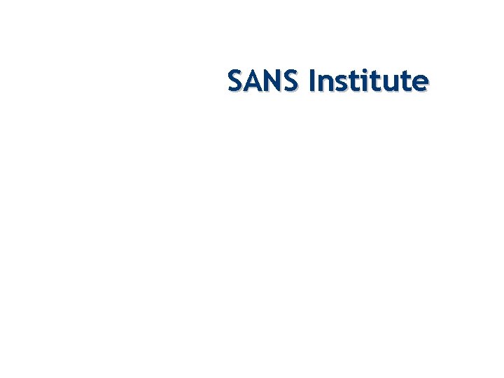 SANS Institute 