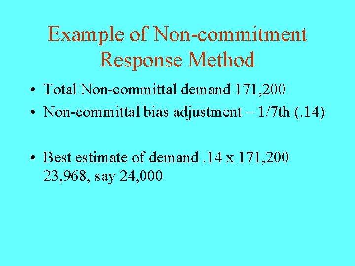Business Logistics 420 Public Transportation Lecture 18 Demand