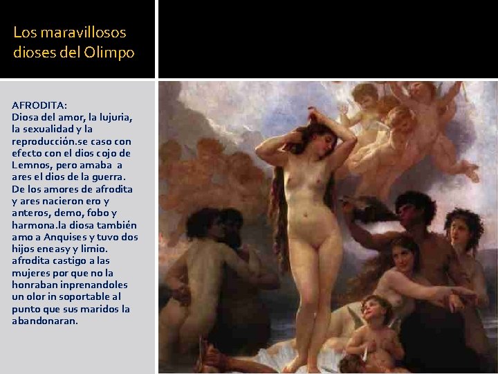 Los maravillosos dioses del Olimpo AFRODITA: Diosa del amor, la lujuria, la sexualidad y Los maravillosos dioses del Olimpo AFRODITA: Diosa del amor, la lujuria, la sexualidad y