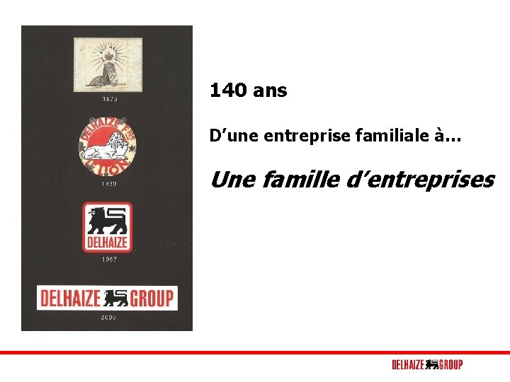 140 ans D’une entreprise familiale à… Une famille d’entreprises 