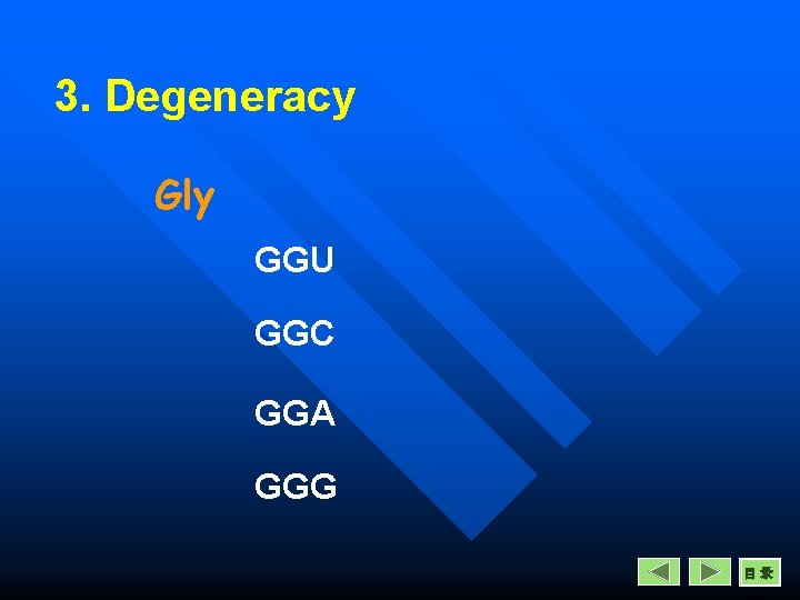 3. Degeneracy Gly GGU GGC GGA GGG 目录 