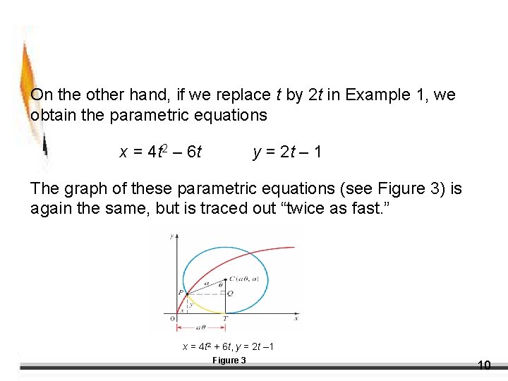 Plane Curves and Parametric Equations On the other hand, if we replace t by