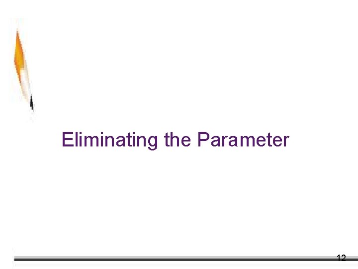 Eliminating the Parameter 12 