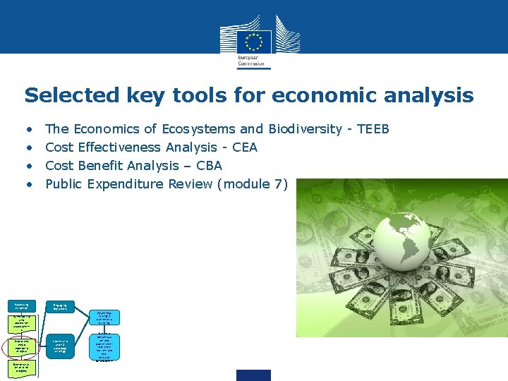 Selected key tools for economic analysis • • Assessing evidence The Economics of Ecosystems