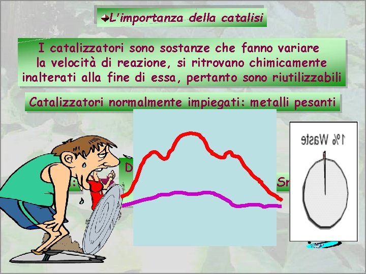 L’importanza della catalisi I catalizzatori sono sostanze che fanno variare la velocità di reazione,