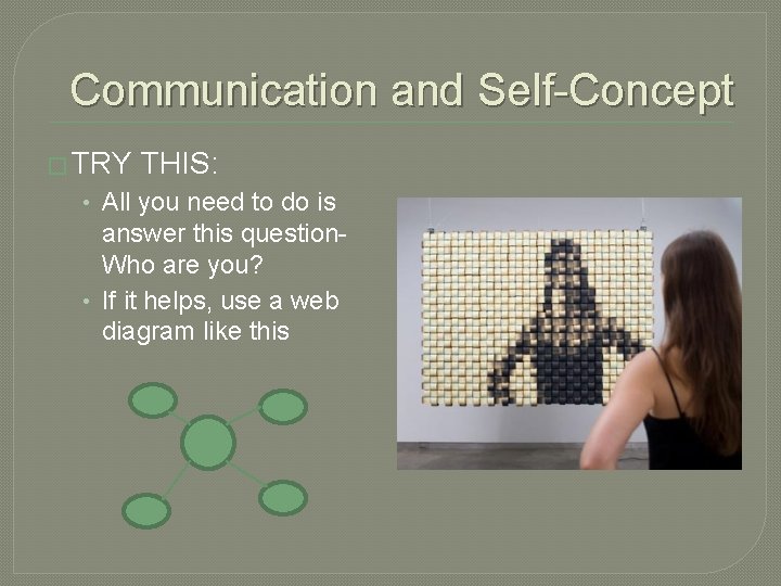 Communication and Self-Concept � TRY THIS: • All you need to do is answer