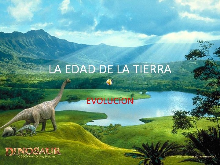 LA EDAD DE LA TIERRA EVOLUCION 