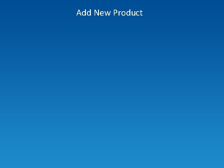 Add New Product 