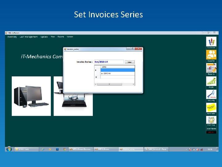 Set Invoices Series 