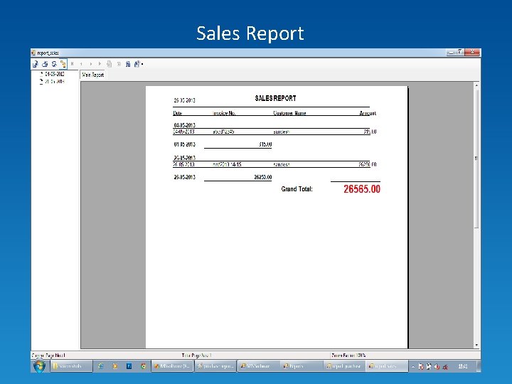 Sales Report 