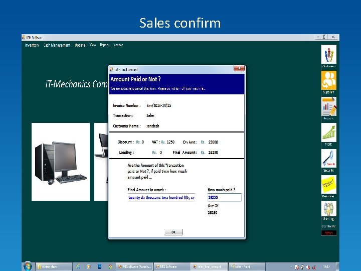 Sales confirm 