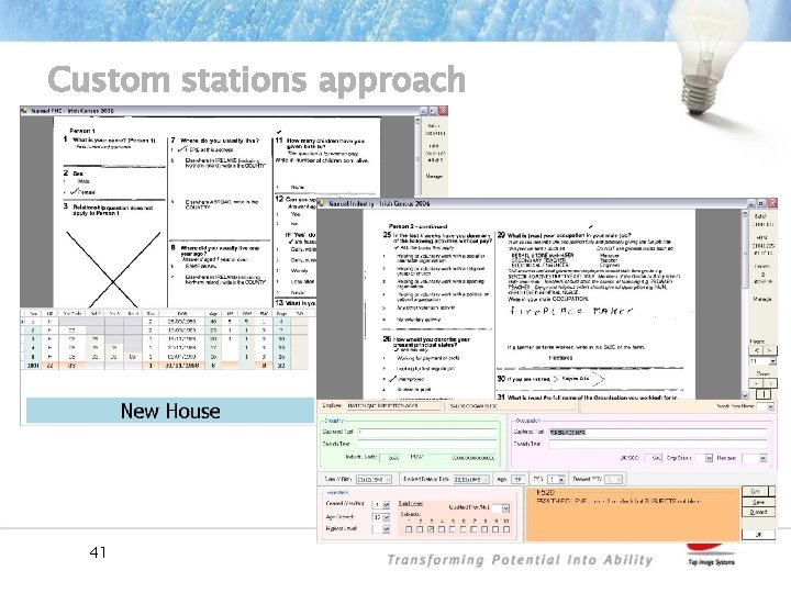 Custom stations approach 41 