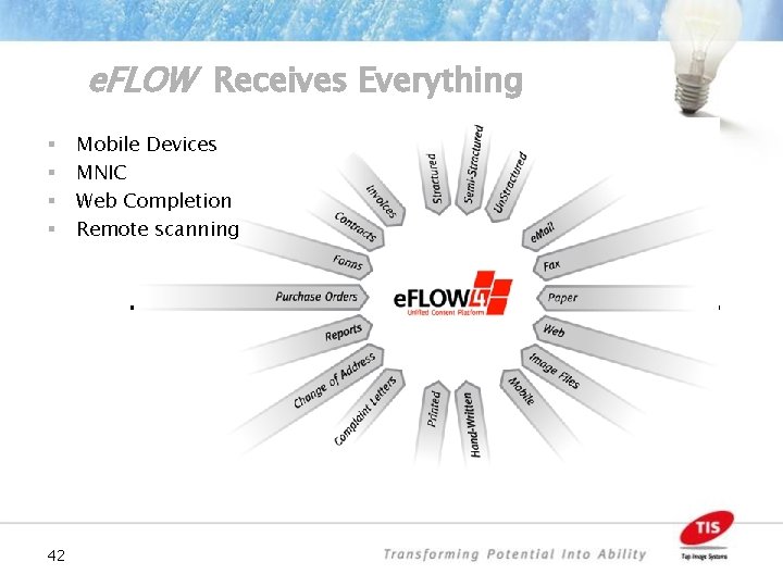 e. FLOW Receives Everything § § 42 Mobile Devices MNIC Web Completion Remote scanning