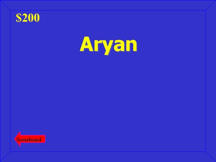 $200 Aryan Scoreboard 