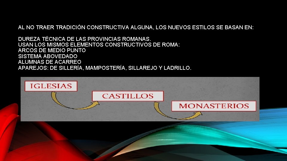 AL NO TRAER TRADICIÓN CONSTRUCTIVA ALGUNA, LOS NUEVOS ESTILOS SE BASAN EN: DUREZA TÉCNICA