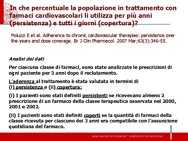 In che percentuale la popolazione in trattamento con farmaci cardiovascolari li utilizza per più