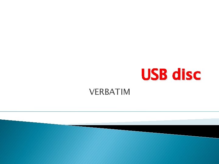 VERBATIM USB disc 