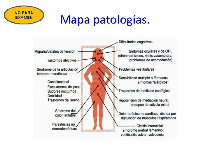 NO PARA EXAMEN Mapa patologías. 